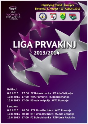 Nakup vstopnic za kvalifikacijske tekme »UEFA Women´s Champions League«